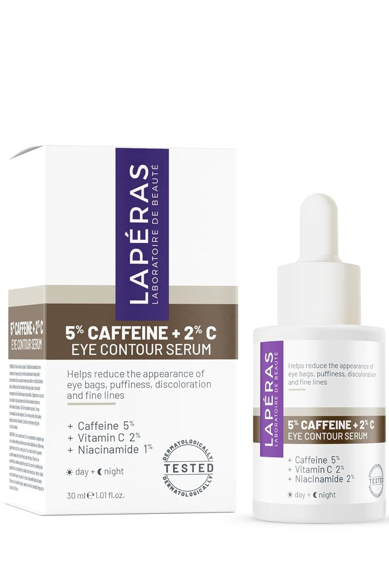 LAPÉRAS 5% Caffein 2% Vitamin C Under Eye Serum, Aydınlatıcı Göz Serumu, 30 ml