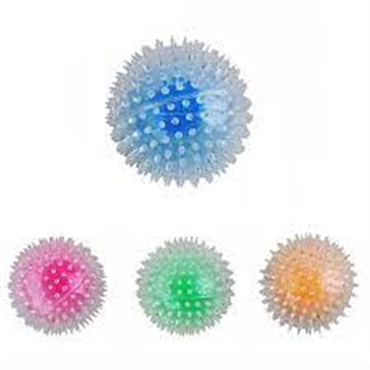 Pawise Flash Bouncer Ball Işıklı Şeffaf Plastik Top Kedi Oyuncağı 8 cm