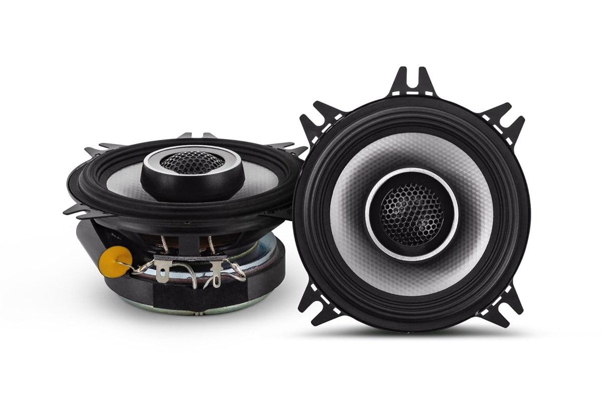 Alpine S2-S40 10 cm (4”) 2 Yollu Koaksiyel Hoparlör, Hi-Res Audio, 55W RMS / 140W Peak, 4 Ohm, Kompa