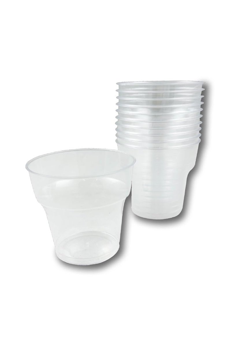 Şeffaf Kristal Mika Ekstra Sert Plastik Bardak 180 cc -1.kalite. 50 Adet