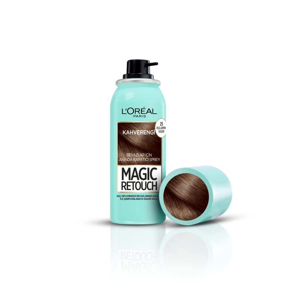 L'Oreal Paris Magic Retouch Beyaz Dipleri Kapatıcı Sprey 75 ml - Kahverengi