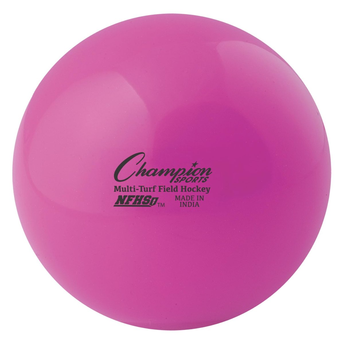 Champion Sports Saha Hokeyi Topları, Düzenleme Boyutu, 12'li Paket, Her Biri 7 cm - NFHS Onaylı Spor Hokey Topu Seti Tarlalar, Çim, Çim için - Dayanıklı, Zıplama, Hafif, Parlak Renkli - Pembe
