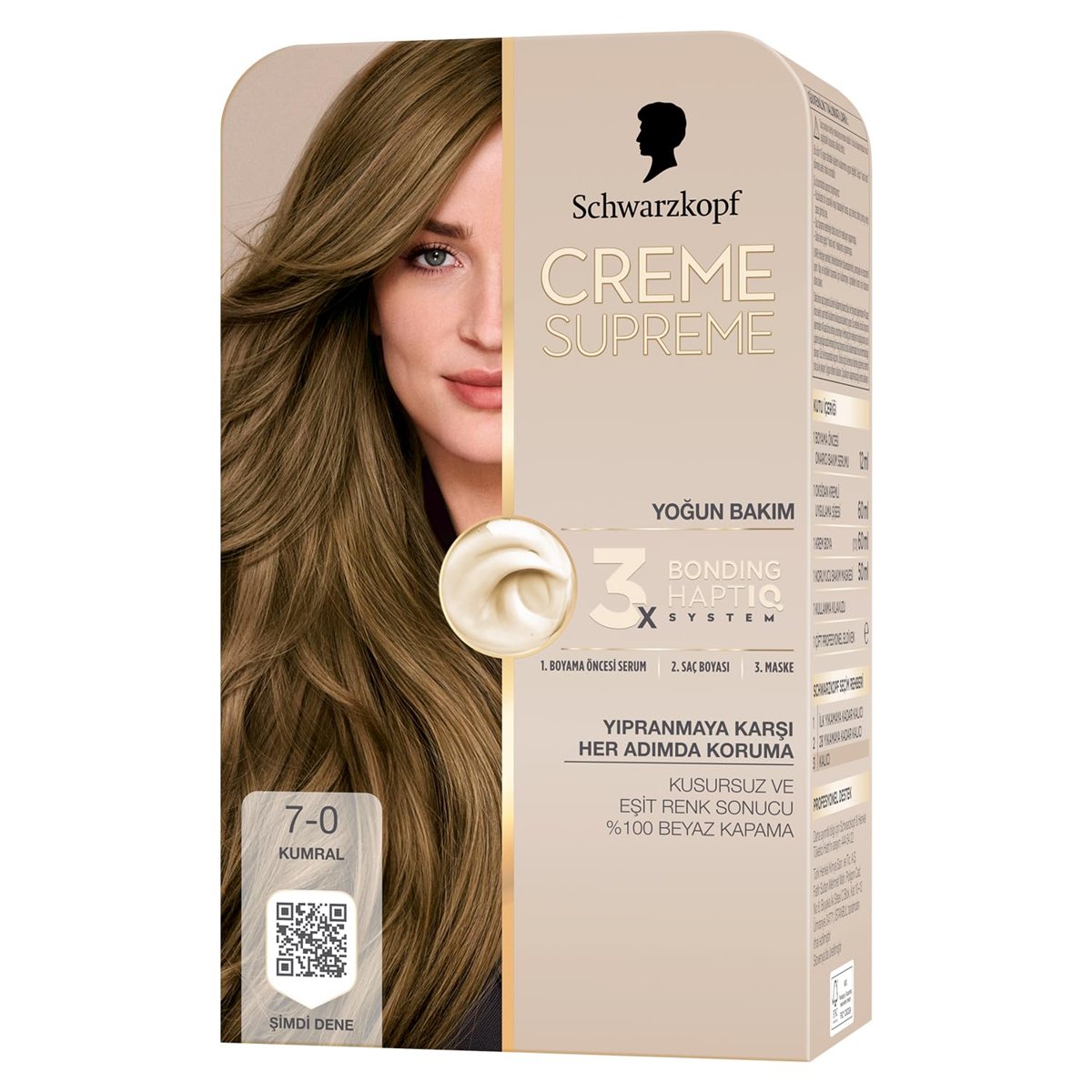 Schwarzkopf Creme Supreme Saç Boyası 7-0 Kumral