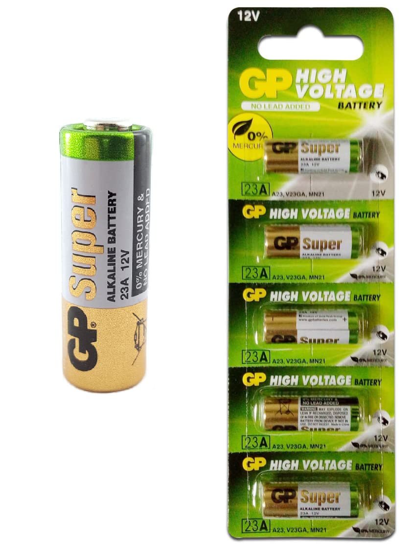 1 Kart 5 Adet Otomatik Kapı Kumandası Pili Gp 5'li 23a 12v Alkalin Spesifik Pil (gp23a-c5)