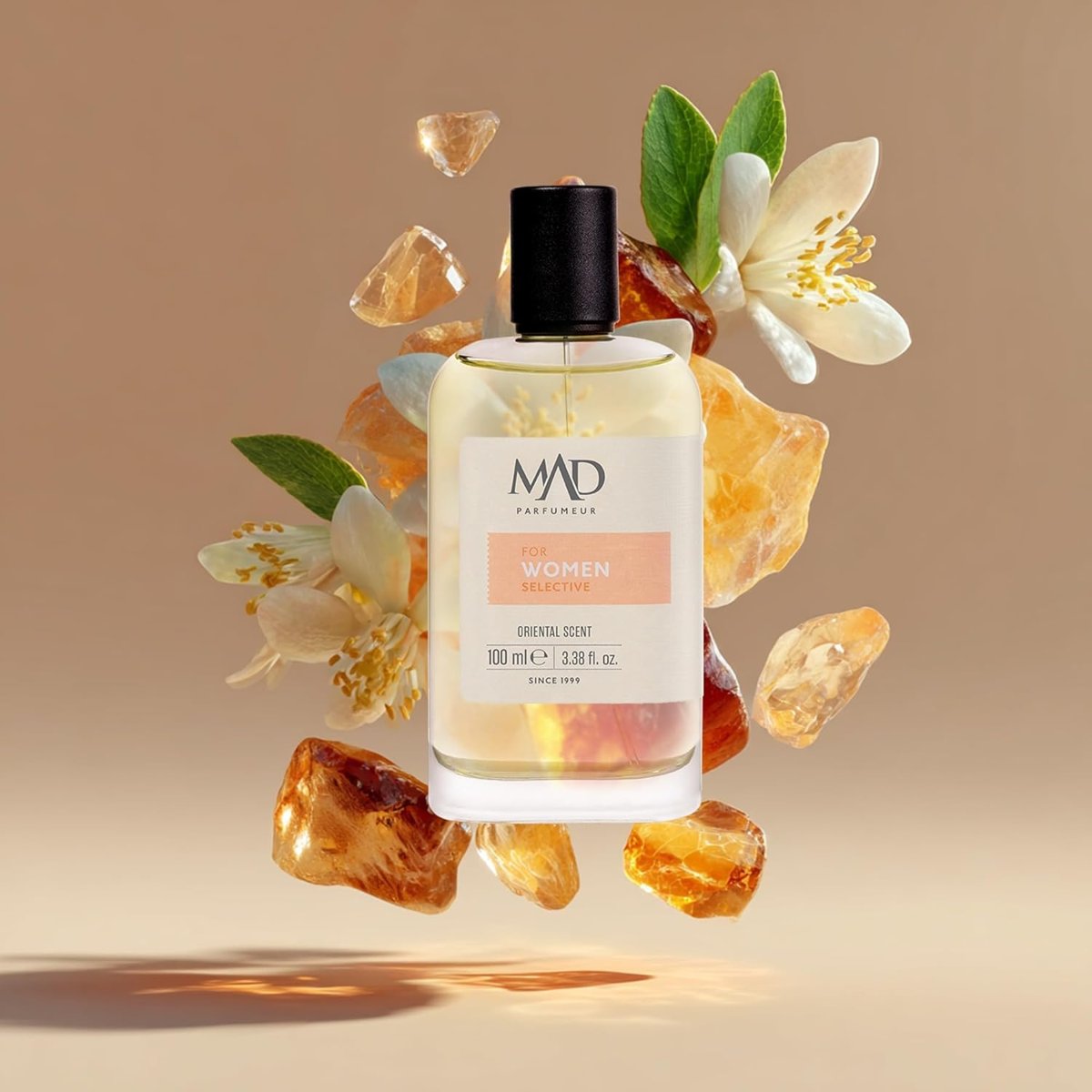 Mad J102 Selective Eau de Parfum (EDP) 100 ml Kadın Parfüm – Portakal, Bal ve Paçuli ile Oryantal, Sıcak ve Kalıcı