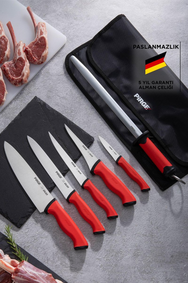 Pirge Duo Çantalı 6'Lı Bıçak Seti - 35197