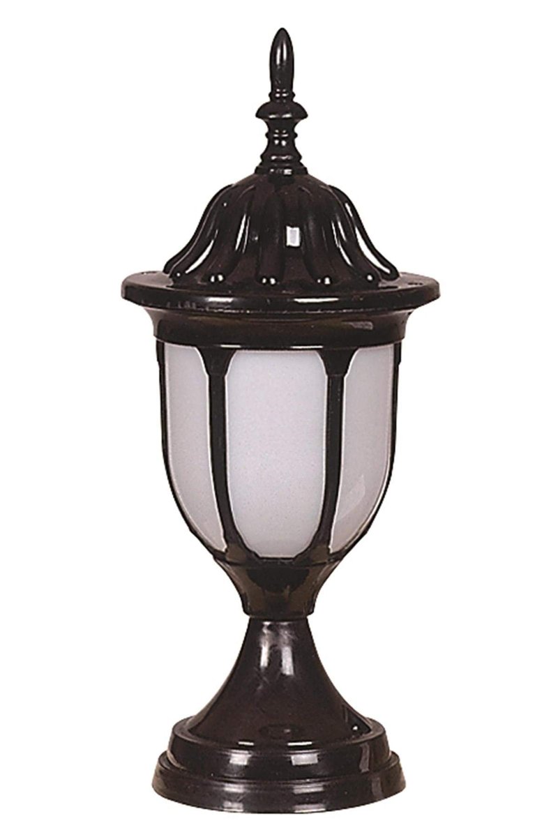 AVONNI BSU-68178-BSY Siyah Elektrostatik Toz Boyalı Dış Mekan Aydınlatma, E27, ABS, Polikarbon Cam, 16cm