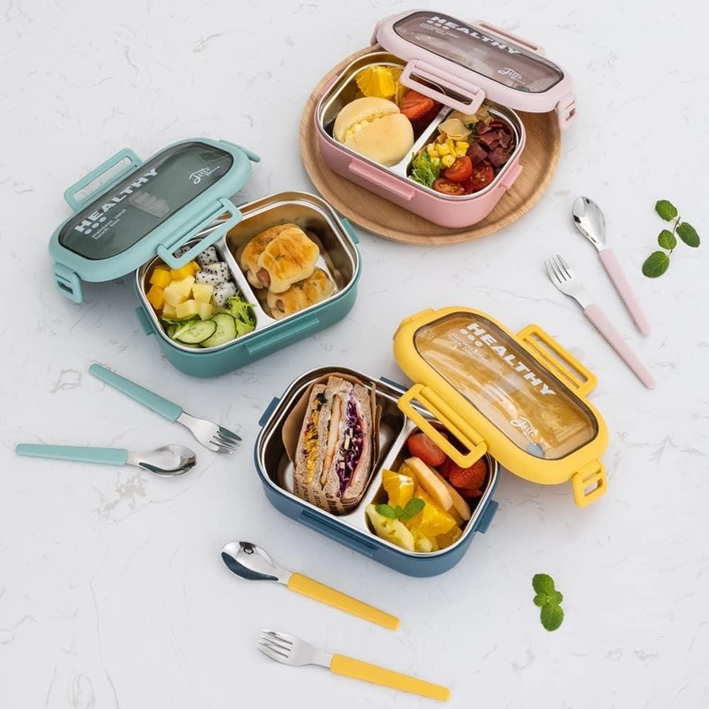 Valkyrie Isı Yalıtımlı Termal Çantalı Çelik Lunch Box – BPA’sız, Sızdırmaz, Çok Bölmeli Yemek Kabı Su Yeşili