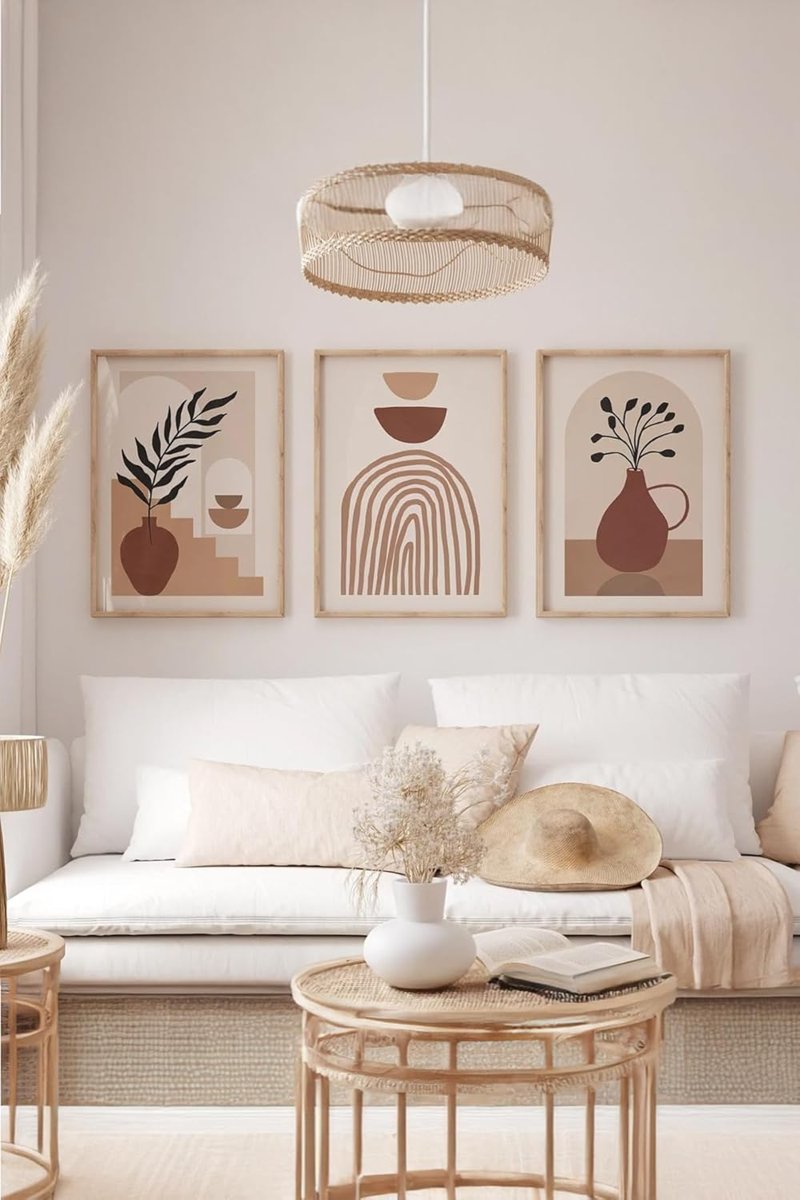 Artavessa Gerçek Ahşap Çerçeveli 3 Parça 3D Poster Tablo Seti - 3DARTSOHOSET41-3348