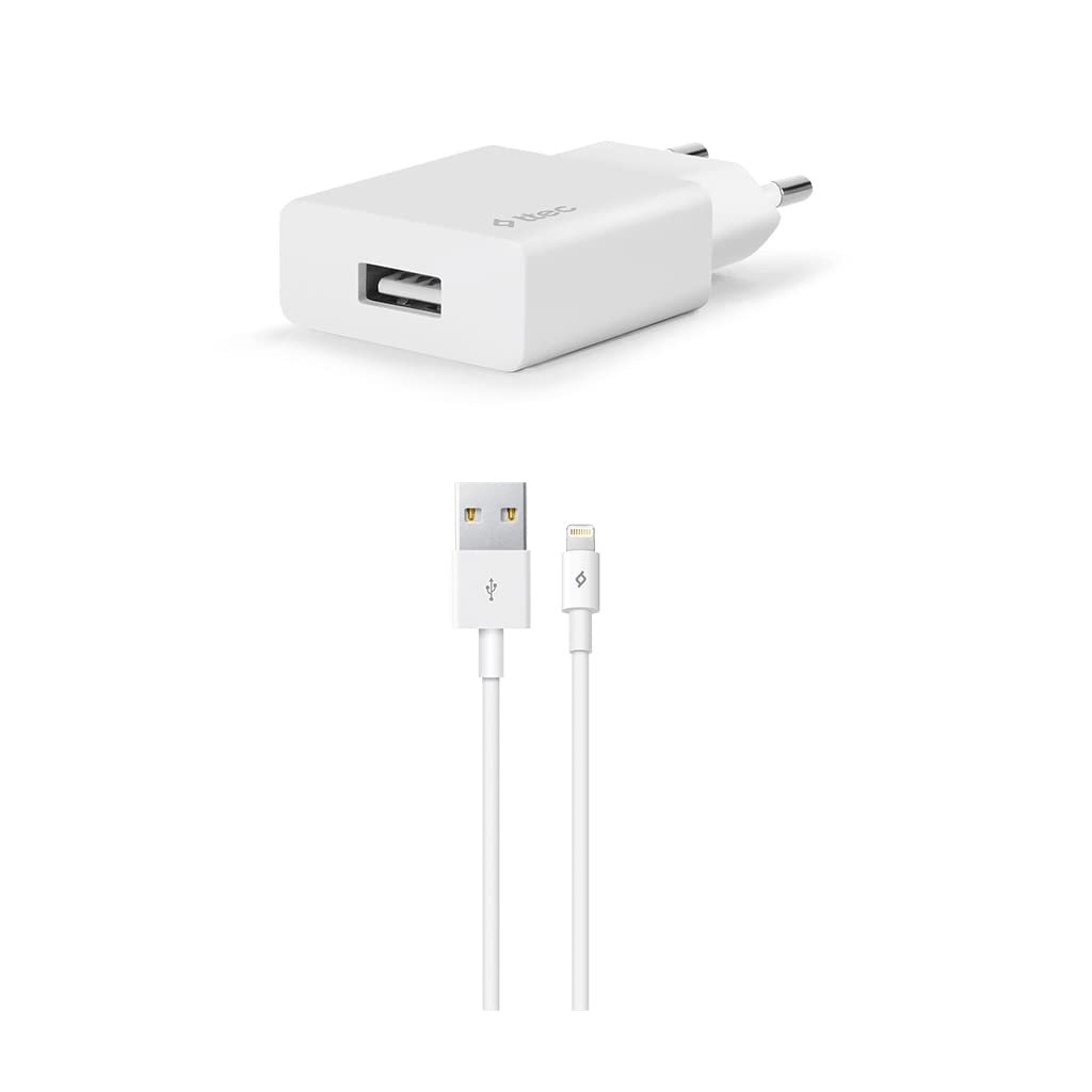 ttec SmartCharger Seyahat Şarj Aleti, 2.1A ve Lightning Kablo, 1m, Beyaz