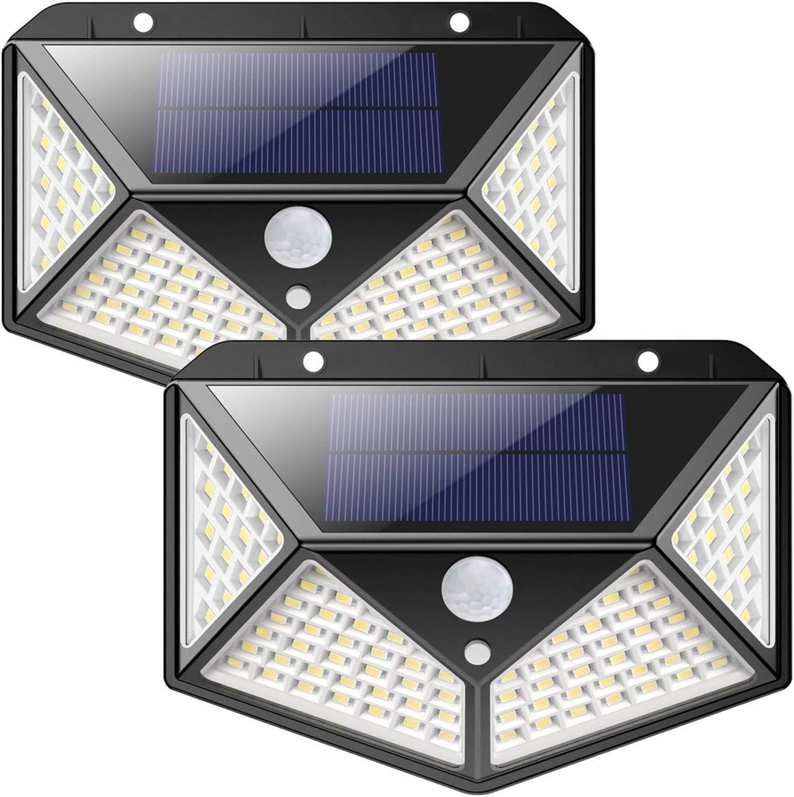 Mobee Güneş Enerjili Lamba Led Sokak Dış Ortam Solar Bahçe Aydınlatması Su Geçirmez Sensörlü (100 Led)