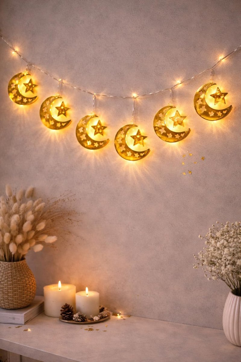 Ramazan Temalı Pilli LED Işık 2 Metre LED-02