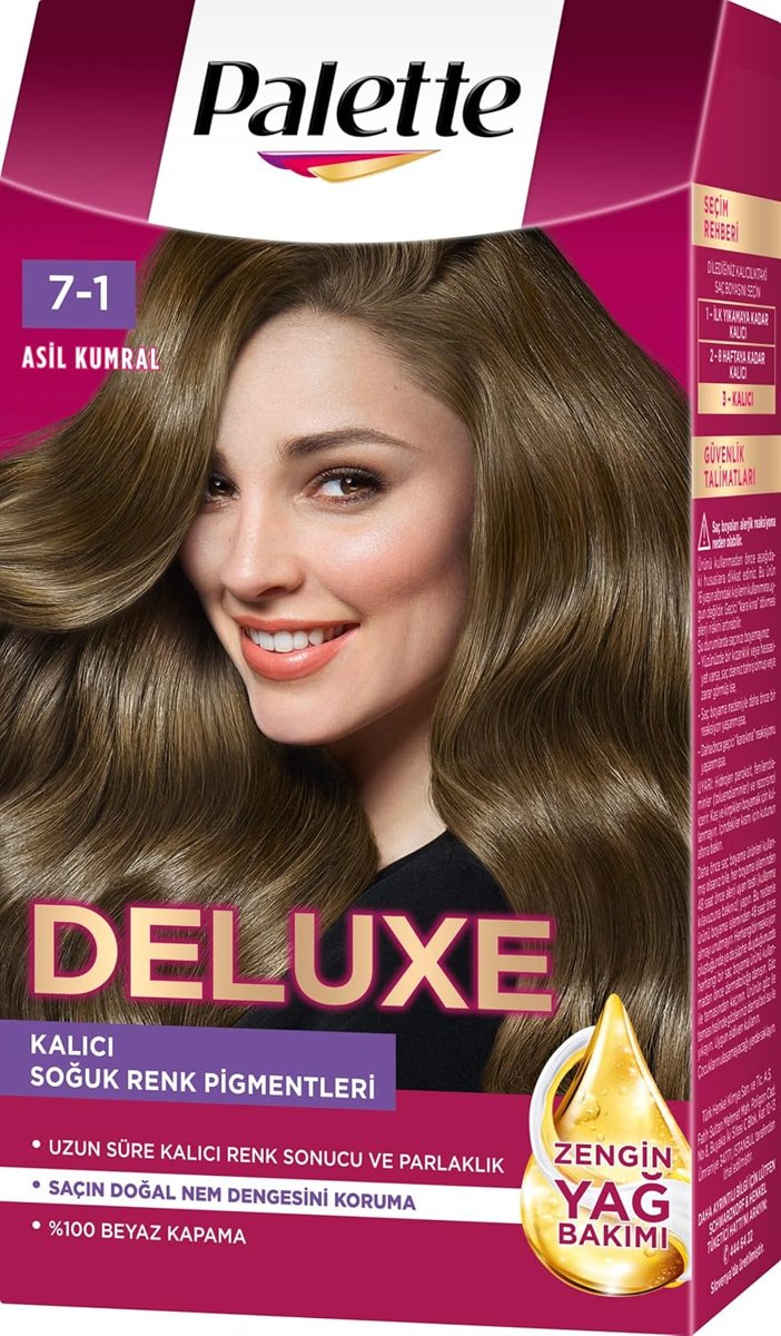 Palette Deluxe 7-1 Küllü Kumral Saç Boyası