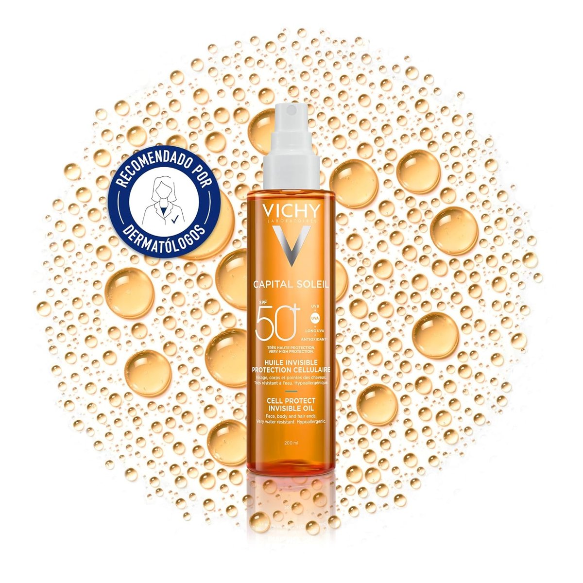 VICHY Capital Soleil Cell Protect SPF 50 Koruyucu Yağ 200 ml
