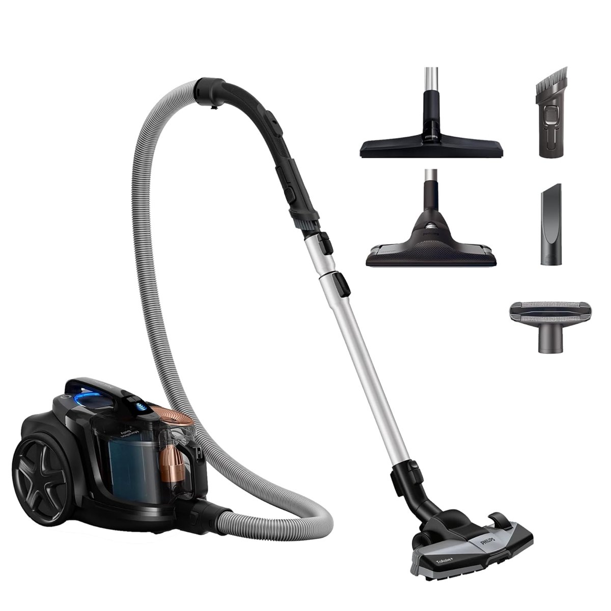 Philips Marathon Daily Torbasiz Elektrikli Süpürge, 750W, PowerCyclone 8, Alerji Kilit Sistemi, Alle