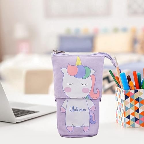 Valkyrie Unicorn Uzayabilen Teleskopik Kalem Kutu Makyaj Çantası Çok Amaçlı Çanta