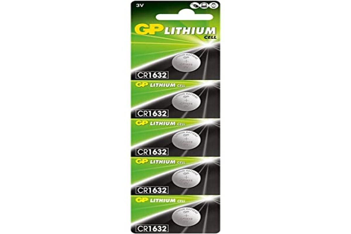 Gp Batteries Cr1632 1632 Boy Lityum Düğme Pil, 3 Volt, 5'Li Kart
