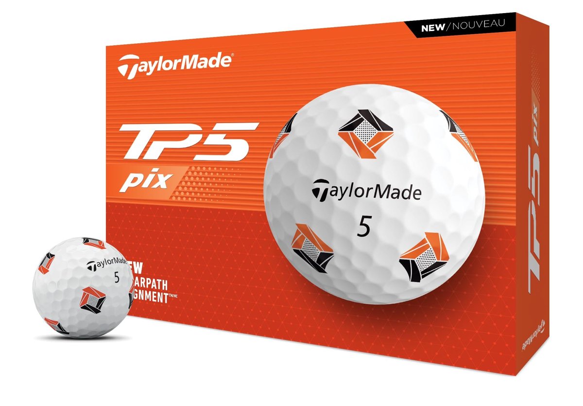 TaylorMade Golf 2024 TP5 PIX Golf Topları BİR Düzine