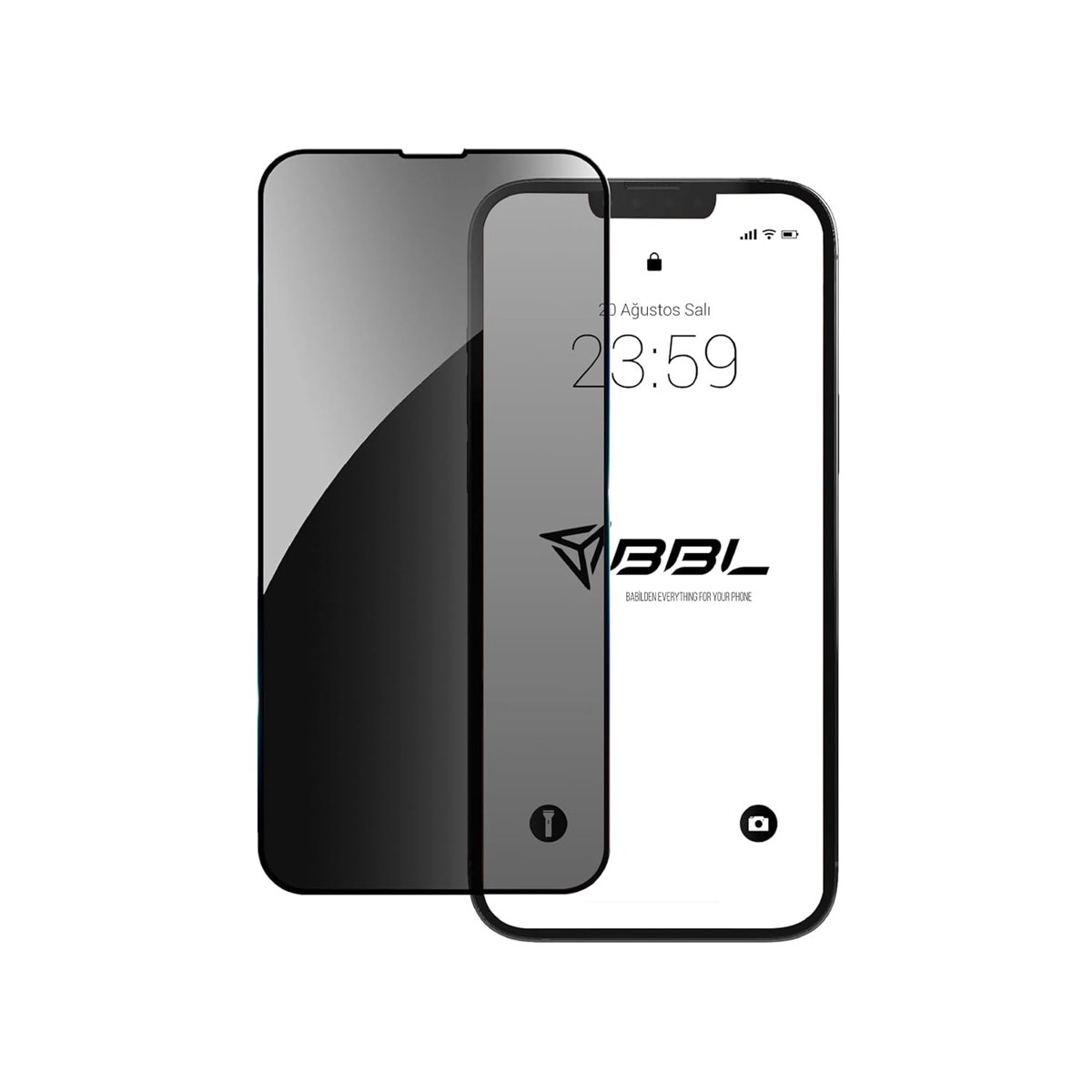 Babilden iPhone 16 Pro Max İle Uyumlu Hayalet Ekran Koruyucu Ultra Şeffaf Yandan Görünmeyen Gizli Full Korumalı Temperli Kırılmaz Cam Koruma