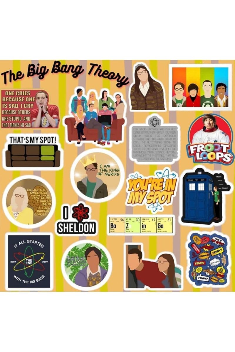 Ms Major Selection The Big Bang Theory Sticker Seti | Laptop Notebook Telefon Etiket