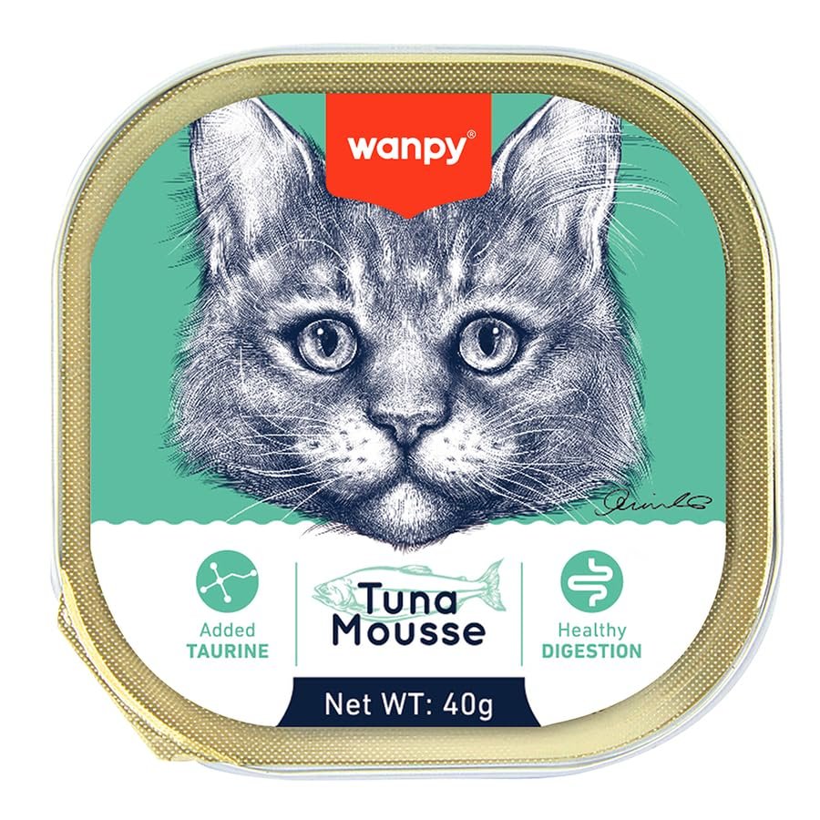 Wanpy Kedi 40 Gram 6'lı Ton Balıklı Alutray Yaş Kedi Maması