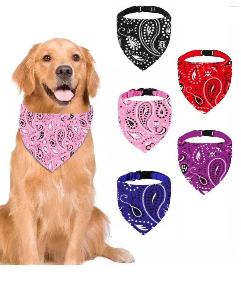 TİNEKE EVCİL HAYVAN KÖPEK BOYUN TASMASI YAKALIK ÖNLÜK FULAR PEMBE (BÜYÜK 440)