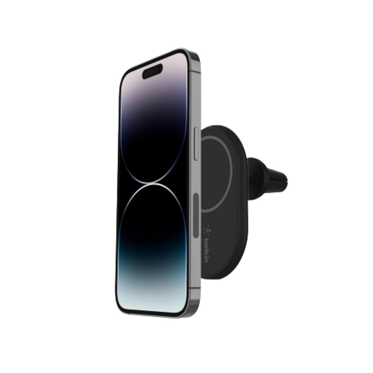 Belkin BoostCharge Kablosuz Şarj Manyetik Araç Telefonu Montaj Tutacağı, MagSafe Etkinleştirilmiş aygıtlar ile uyumlu (Kablo Dahil)