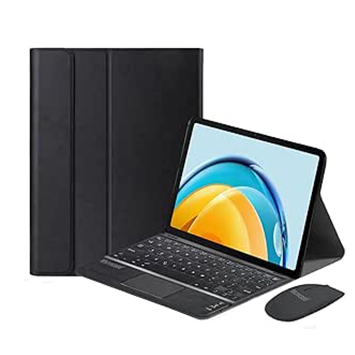 Microcase Samsung Galaxy Tab A9 Plus SM-X210 11 inch Tablet Bluetooth Touchpad Klavye + Bluetooth Mo
