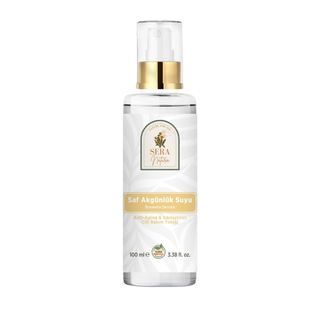 Saf Akgünlük (Frankincense) Suyu Anti-Aging  Sıkılaştırıcı Cilt Bakım Toniği 100 ml.%100 Saf