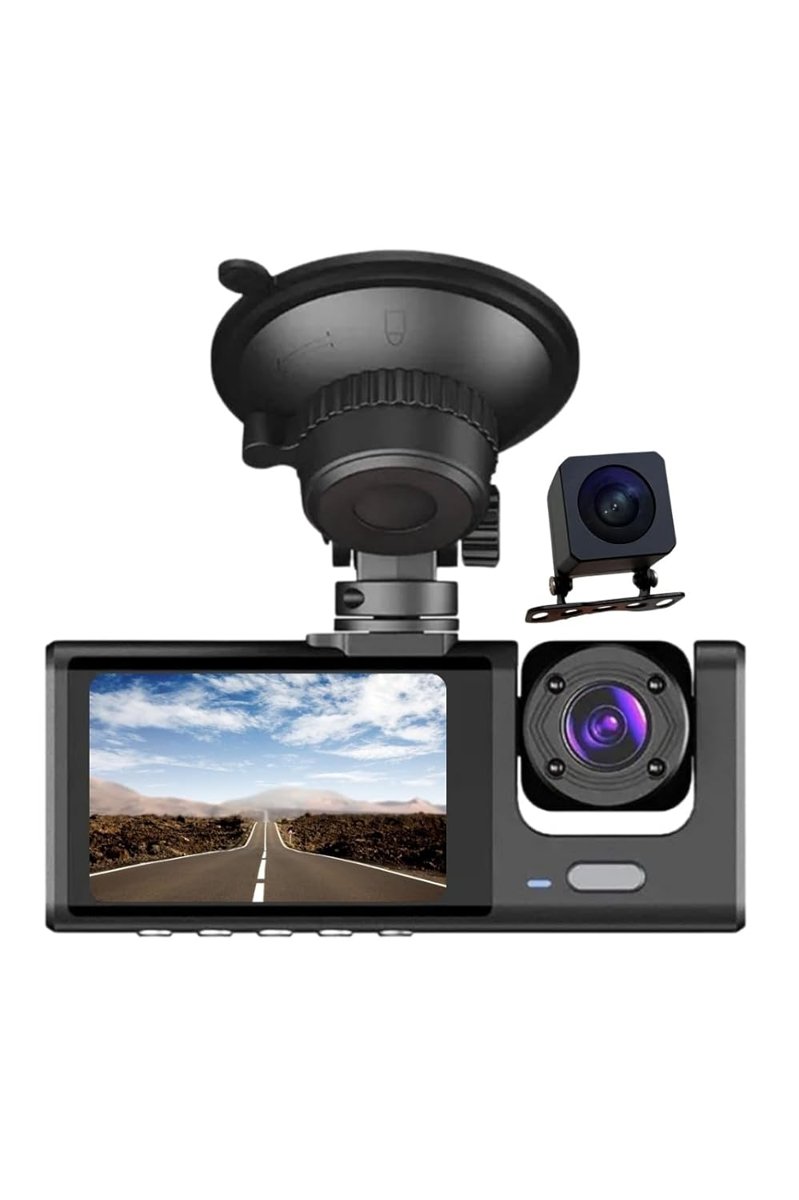 Mieco 1s Wifi/1920p Fhd/170° Ultra Geniş Açı/gece Görüşü Ve G-sensörü/ 3 Kameralı Araç Kamerası (202