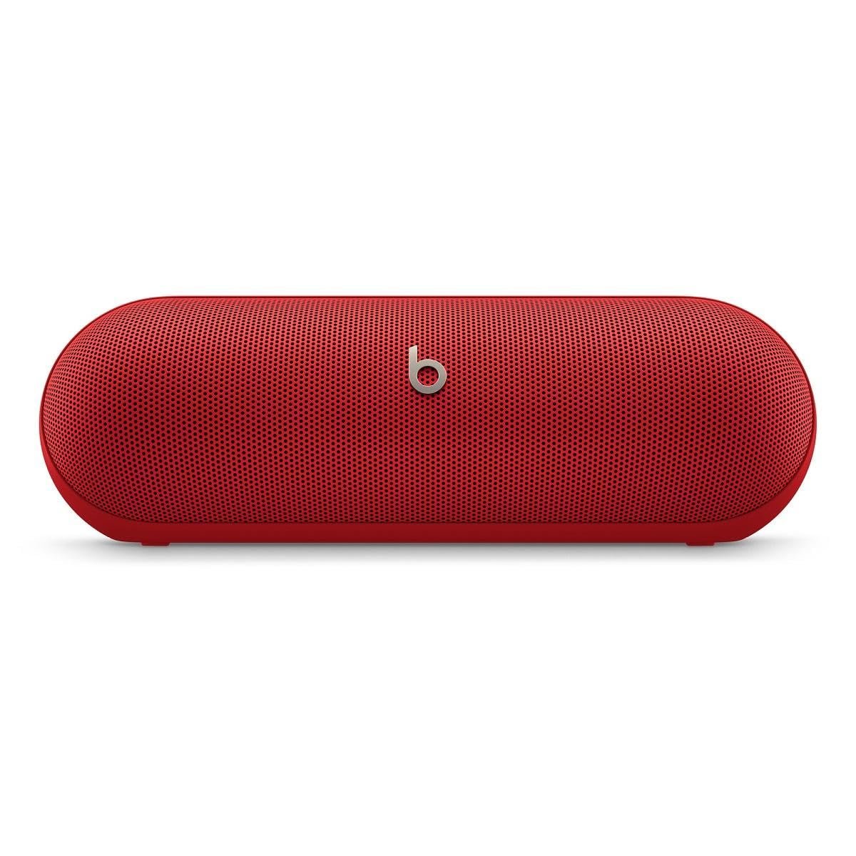 Beats Pill - Kablosuz Bluetooth Hoparlör ve Taşınabilir Şarj Aleti (USB-C Kablo ile) - 24 Saate Ulaşan Pil Ömrü, IP67 Derecesinde Suya Dayanıklı, Apple ve Android Uyumlu, Dahili Mik - Derin Kırmızı