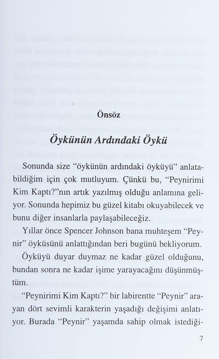 Peynirimi Kim Kaptı?: İşinizde ve Özel Yaşamınızda Değişime Uyum Sağlamanın Etkili Bir Yolu