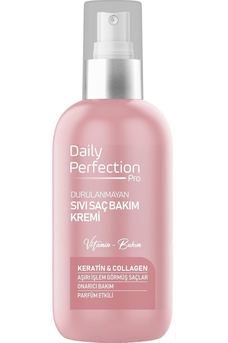 DAILY PERFECTION PRO Onarıcı Bakım Keratin&Collagen Içerikli Sıvı Saç Bakım Kremi 200 Ml