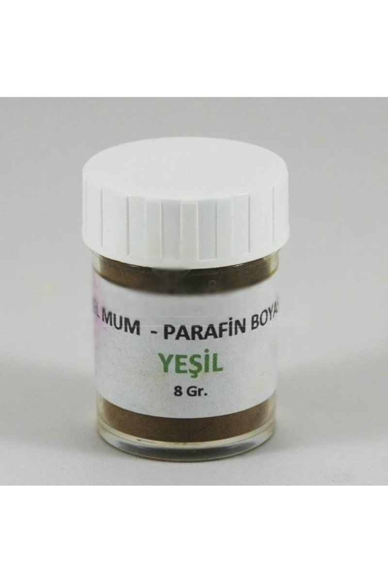 PARTİ VİTRİNİ Yeşil Renk Jel Mum Ve Parafin Toz Boyası 5 Gr