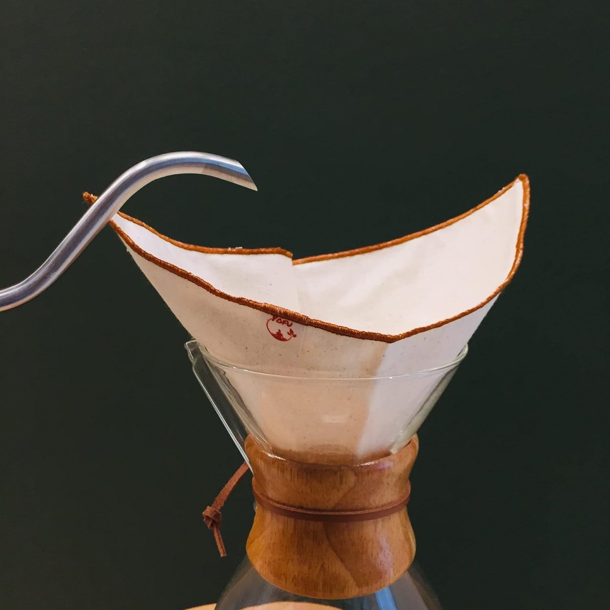 Yıkanabilir, Kumaş Chemex Kahve Filtresi Ağartılmamış%100 Ham Pamuk, Organik, Ekolojik Filtre Chemex