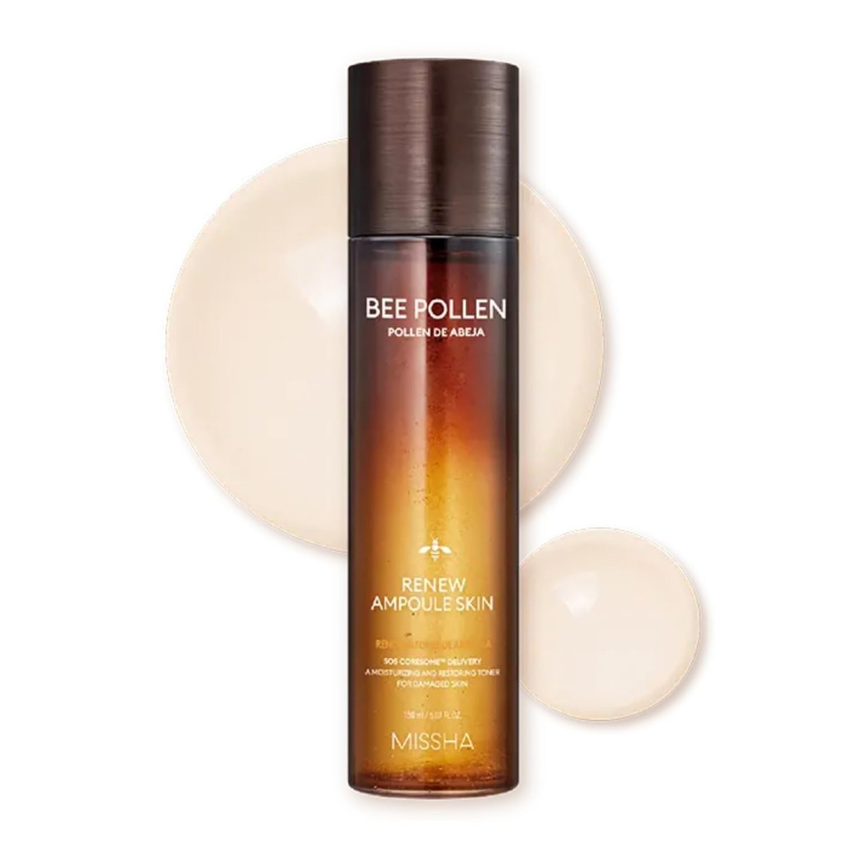 MISSHA Arı Poleni İçeren Besleyici ve Nemlendirici Tonik 150ml Bee Pollen Renew Ampoule Skin