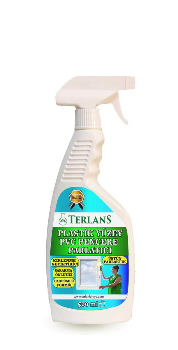Terlans Plastik Yüzey PVC Pencere Temizleyici Parlatıcı 500 ml PVC Plastic Cleaner