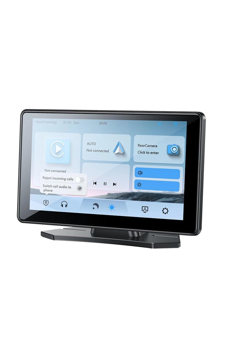 YESIDO Multimedya Araç Sistemi - BT5.0 Dahili Mikrofonlu 7 inç 60Hz HD Ekranlı Taşınabilir Navigasyo