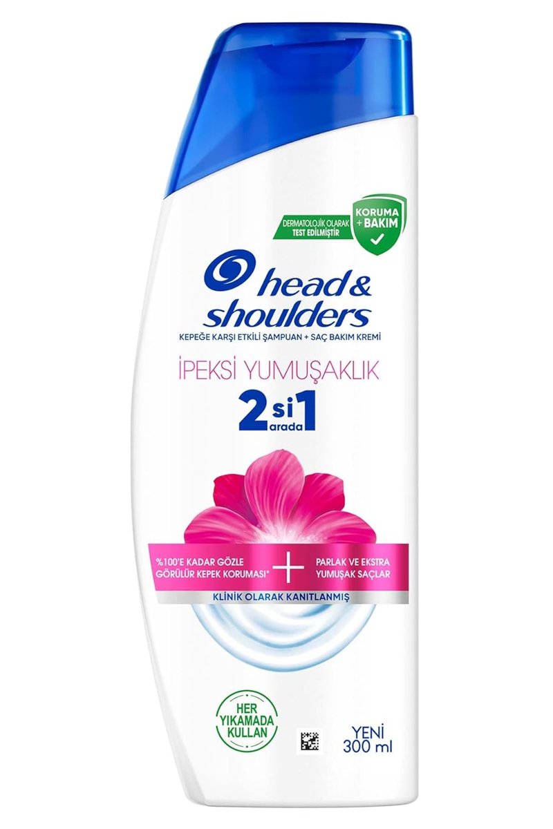 Head  Shoulders İpeksi Yumuşaklık 2'si 1 Arada Kepeğe Karşı Etkili Şampuan 300ml