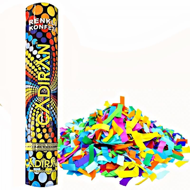 WONKEY TOYS - Parti için Konfeti, Doğum Günü ve Özel Günler Konfetisi, Rengarenk Karnaval Konfeti 30 cm (Rengarenk)