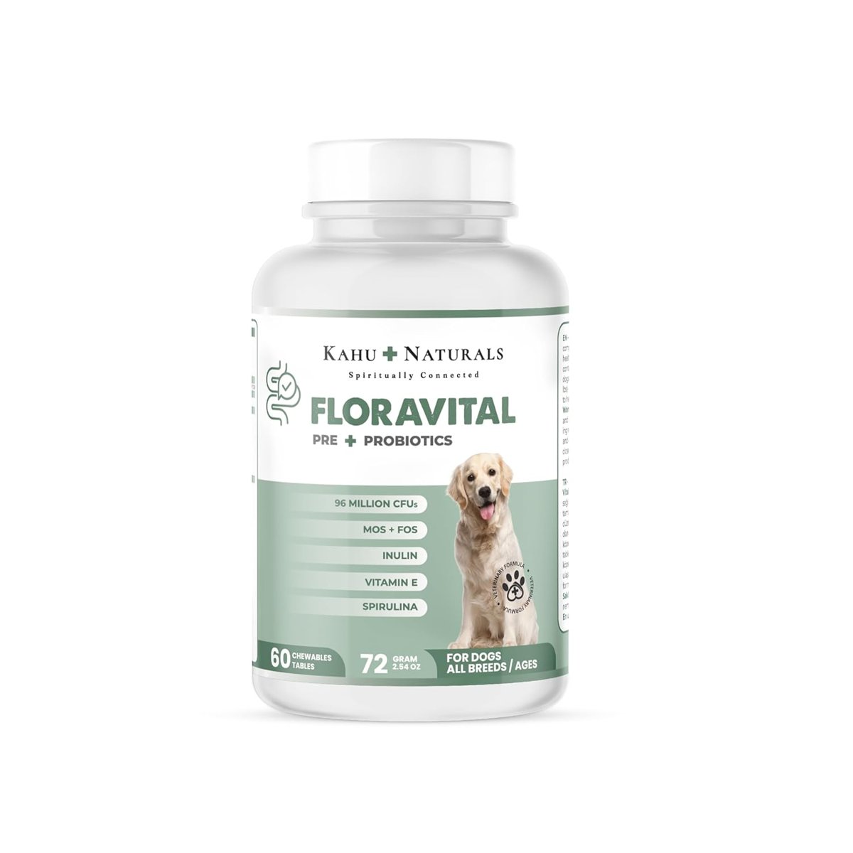 Kahu Naturals FloraVital, Probiyotik ve Prebiyotik Desteği, 60 Tablet