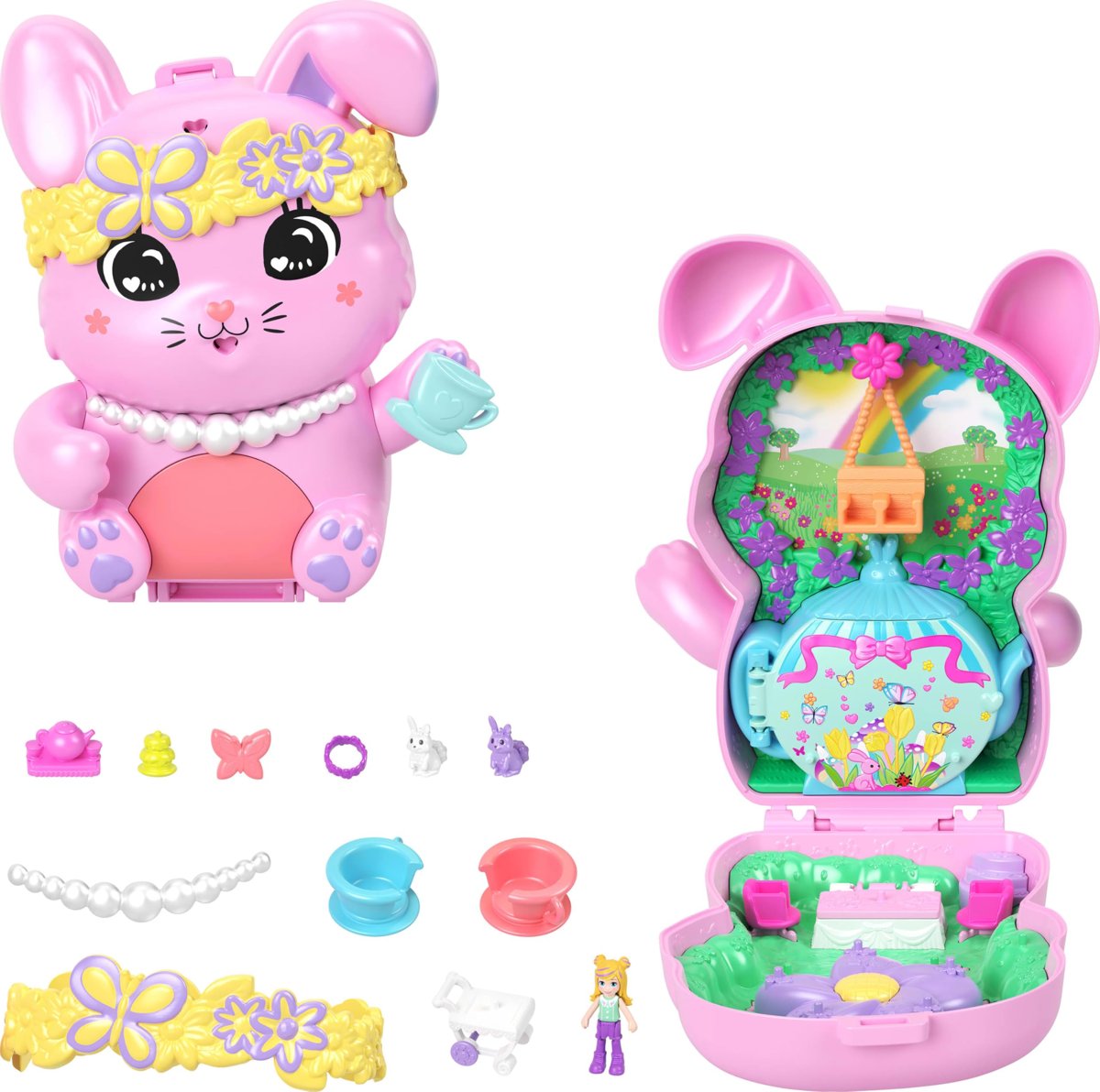 POLLY POCKET™ Tavşancığın Çay Partisi Mini Oyun Seti Polly Pocket Tavşancığın Çay Partisi mini oyun