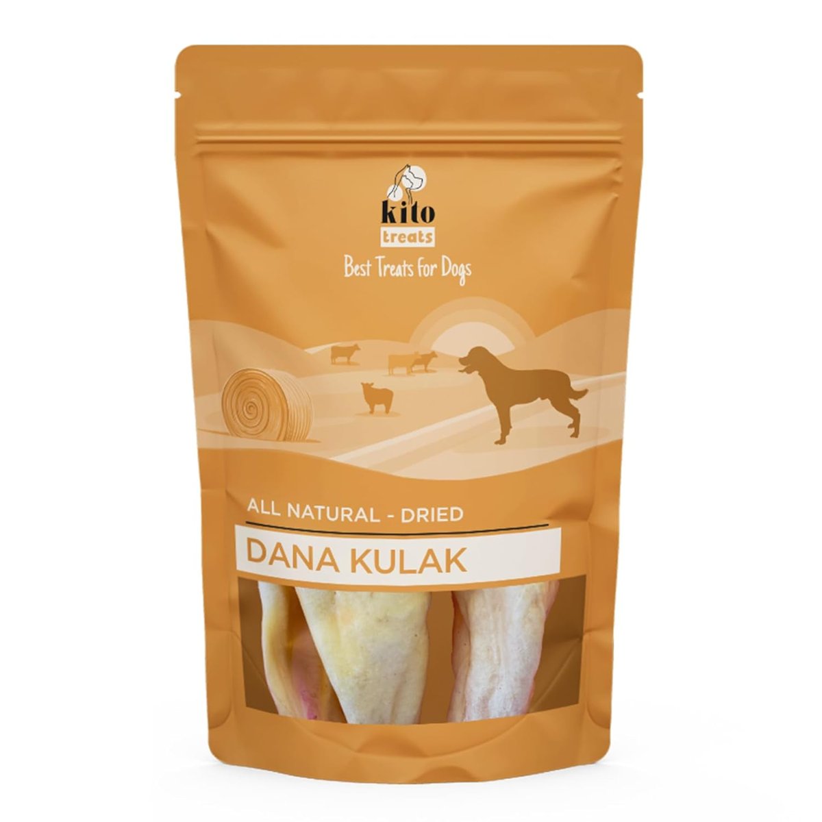 Kito Kurutulmuş Dana Kulak Çiğnemelik Köpek Ödül Maması%100 Doğal, Glutensiz, Organik 100 gr (Dog Treat)