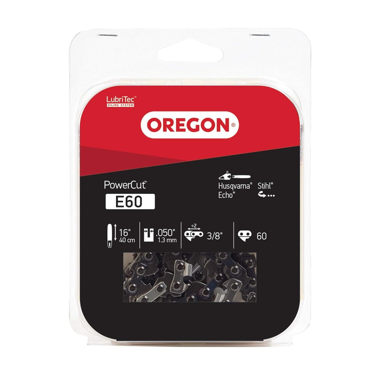 Oregon E60 PowerCut 40 cm (16 inç) Testere Zinciri, Husqvarna, Stihl, Echo ile uyumludur
