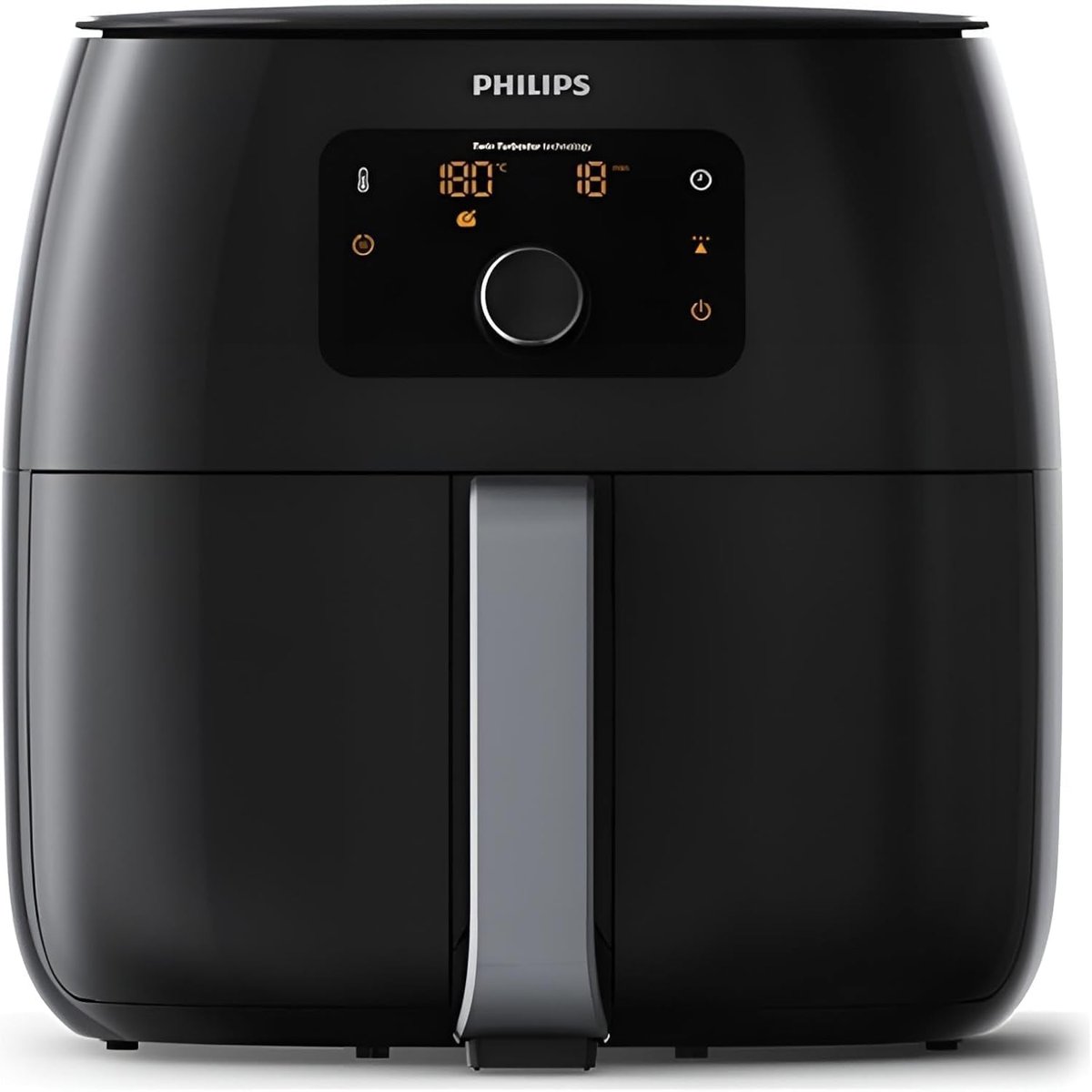Philips Premium Airfryer XXL – Yağ Alma Teknolojisi, Hızlı Hava, Dijital Ekran, Kızartma/Fırın/Izgara/Fırında Pişirme/Yeniden Isıtma, 1.4kg Kapasite, Bulaşık Makinesinde Yıkanabilir, Siyah (HD9650/90)