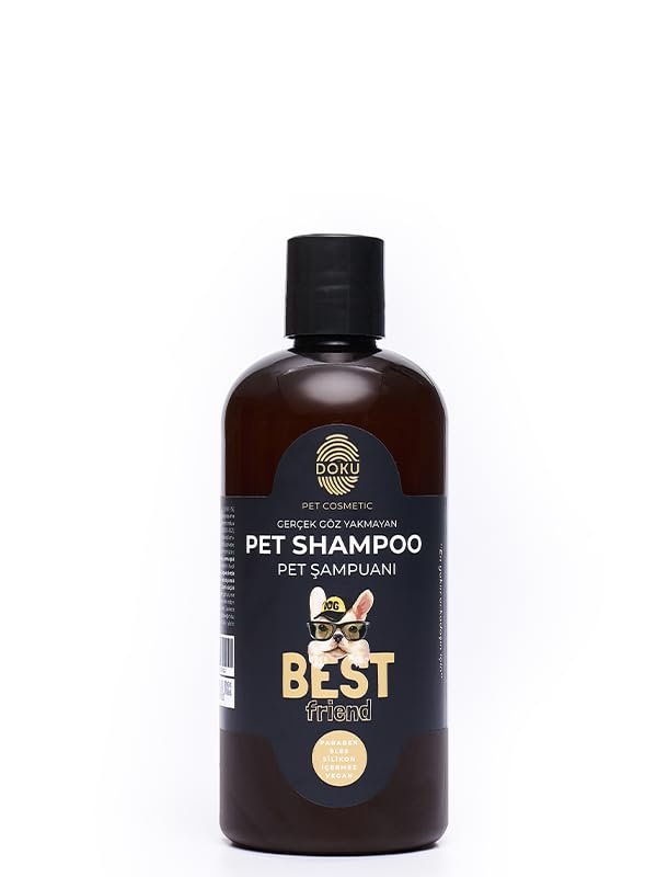 Doku Pet Cosmetic Kedi ve Köpek Şampuanı 500 ml | Göz Yakmayan, Doğal ve Anti Alerjen Formül | Köpeklerde Kaşıntı Giderici Etki