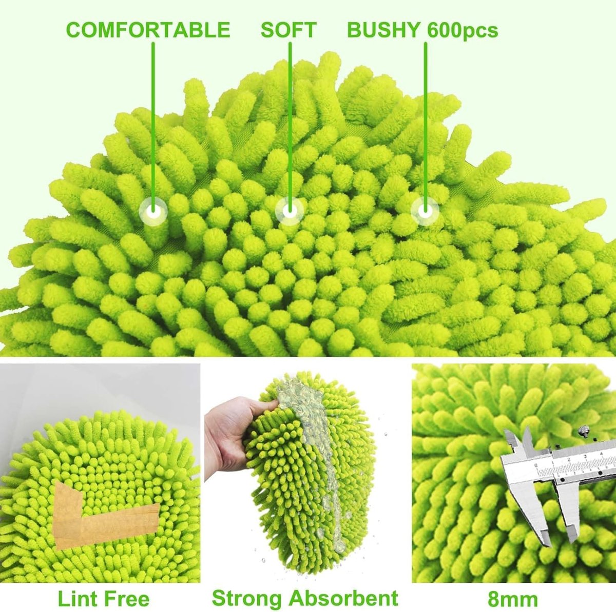 AEE® 3'lü Oto Dış Temizlik Seti - Teleskopik Araba Yıkama Fırçası - 40X60CM Mikrofiber Yıkama Kurulama Bezi - Oto Yıkama Süngeri Büyük