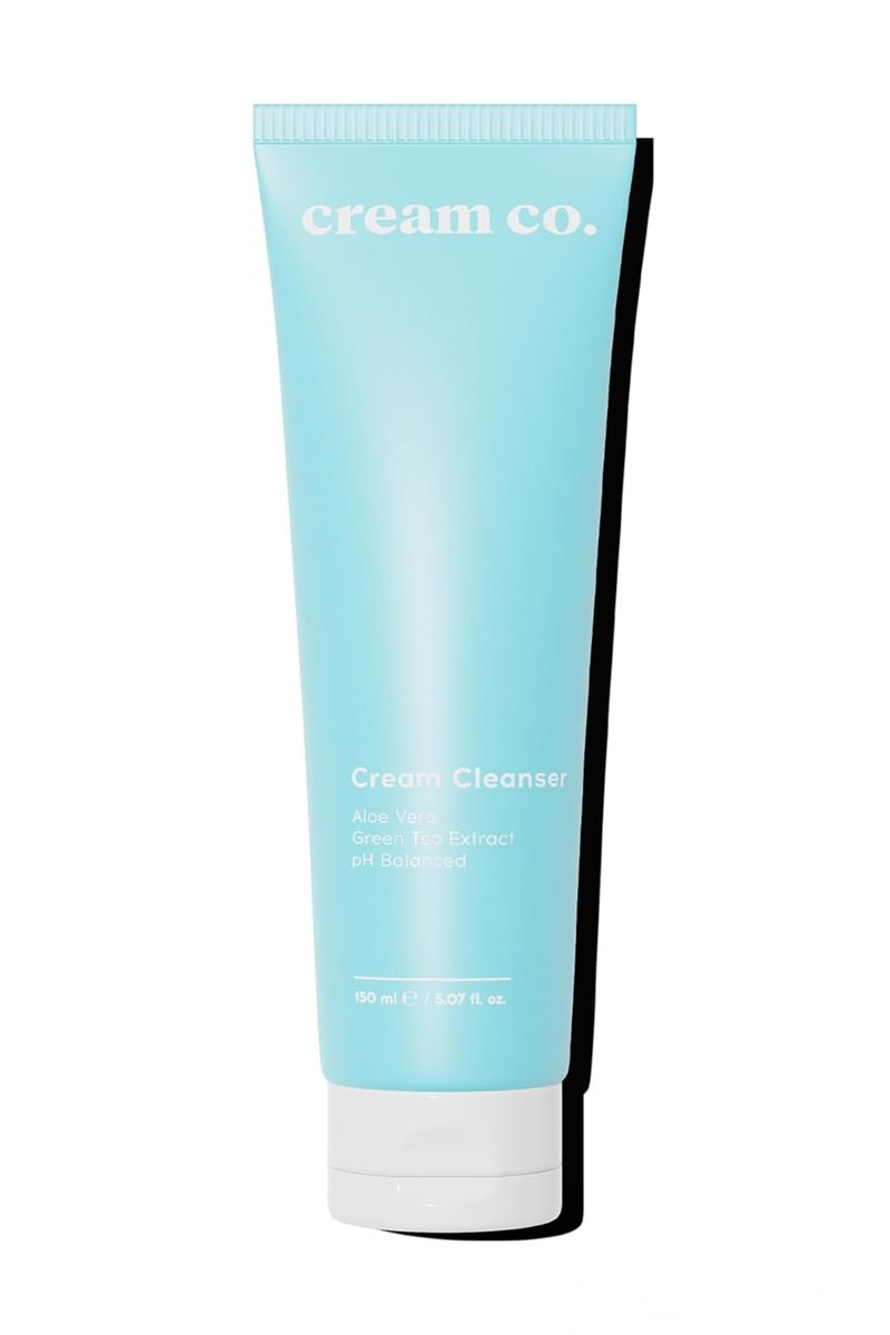 Cream Co. pH dengeli Krem Yüz Makyaj Temizleyici, Çift Aşamalı, Yeşil Çay Özü Aloe Vera, Tüm Cilt Tipleri