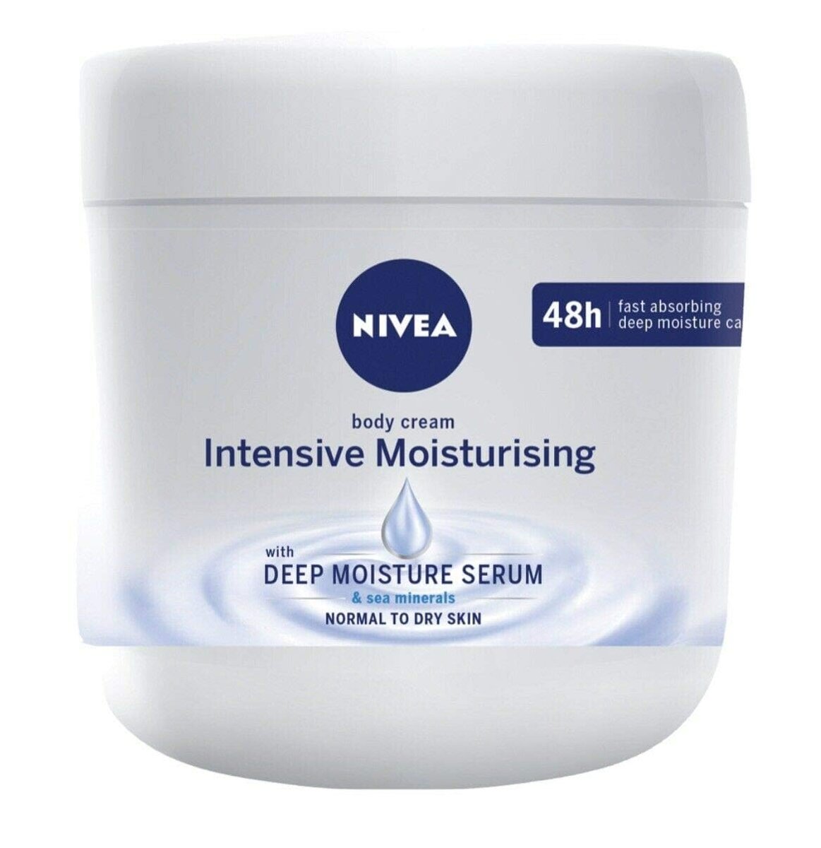 NIVEA Yoğun Nemlendirici El Vücut Bakım Kremi 400ml, Normal/Kuru Ciltler 48 Saat Nemlendirme