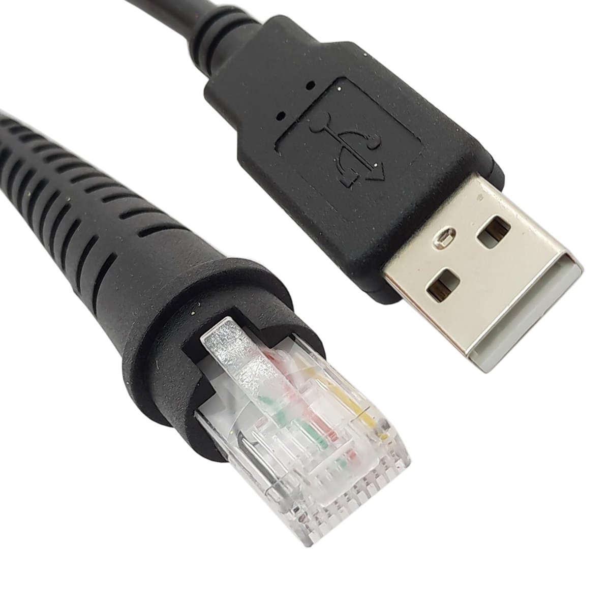 Coverzone Kablosu Ethernet Erkek to USB Barkod Okuyucu ve Pos Cihazları İçin Kablo 1,5 Metre